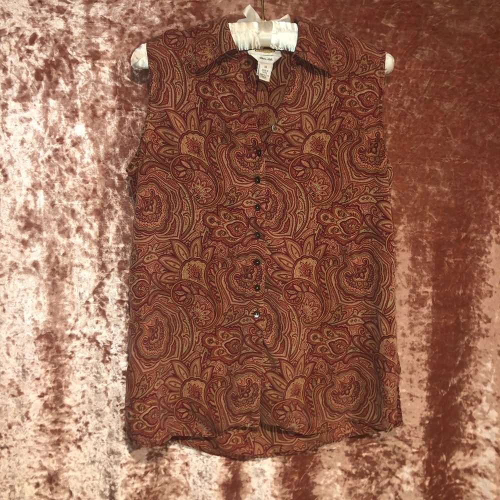 SALE 🎀 TALBOTS SILK BLOUSE Sz 10